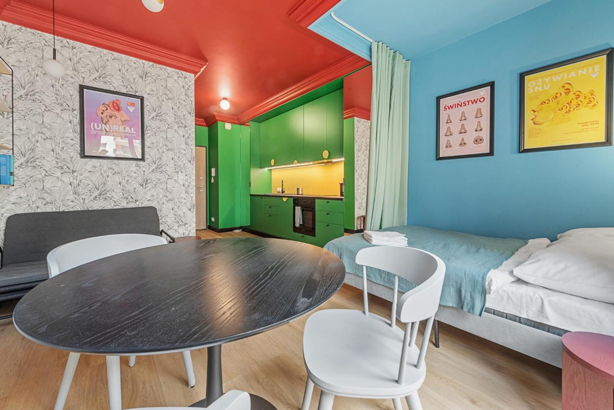 Appartamento Colorful Apt Close To The Center Great Location Varsavia Esterno foto