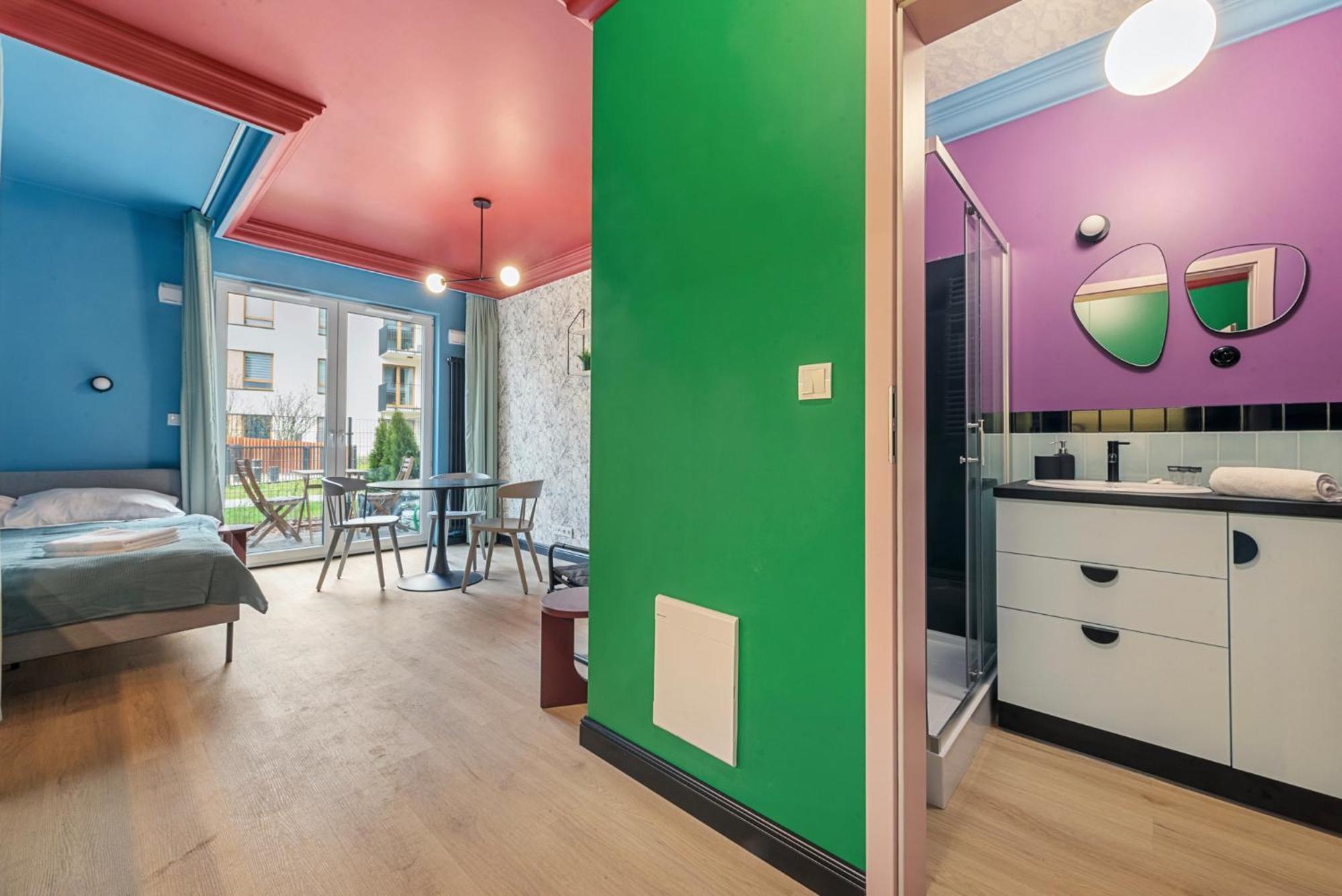 Appartamento Colorful Apt Close To The Center Great Location Varsavia Esterno foto